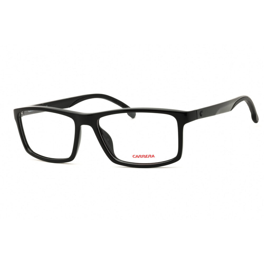 NWT Carrera CARRERA 8872 0807 00 Black Rectangle Eyeglasses 55mm